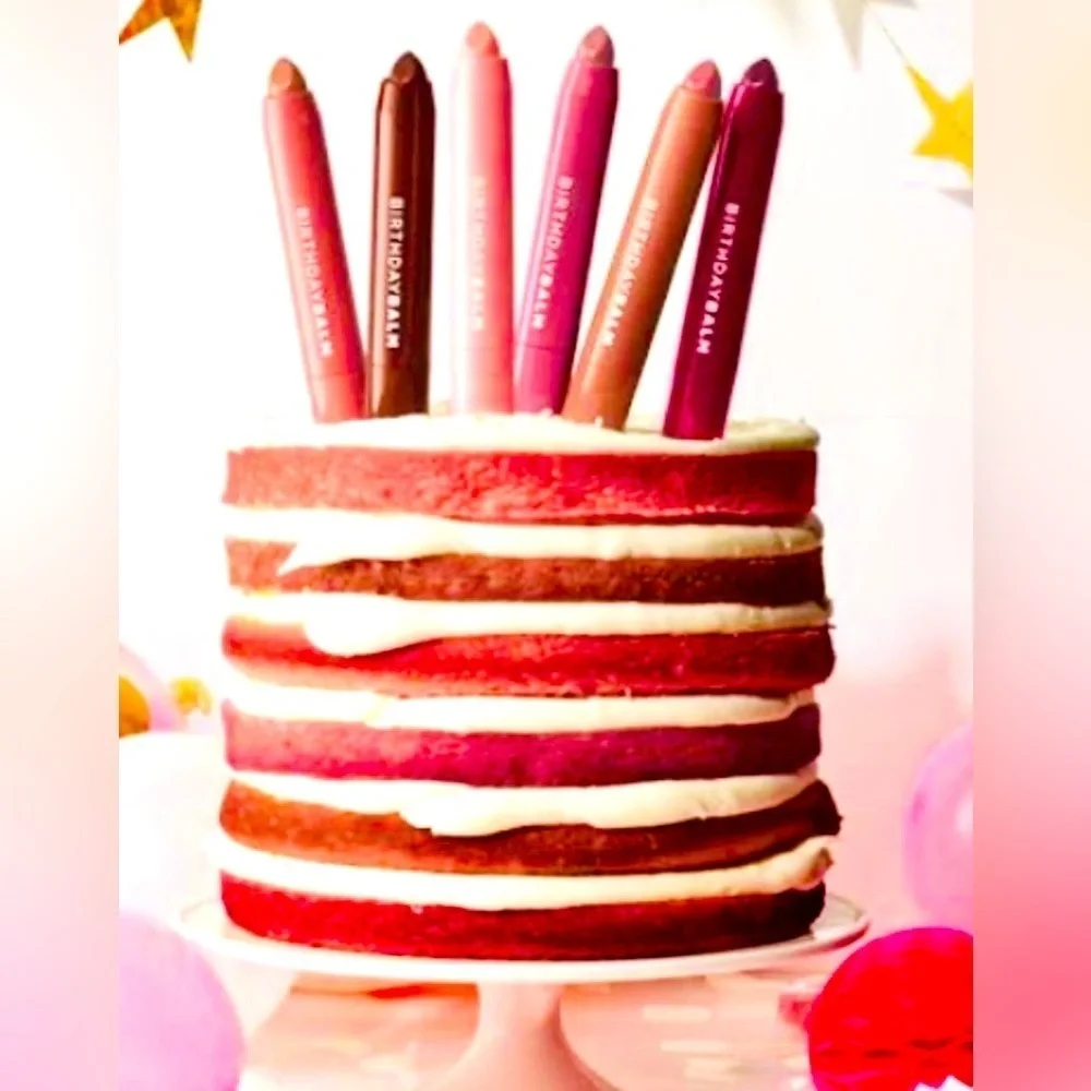 🎉 AVON SURPRISE BIRTHDAY BALM LIP CRAYON Discontinued Creamy Matte Natural Look